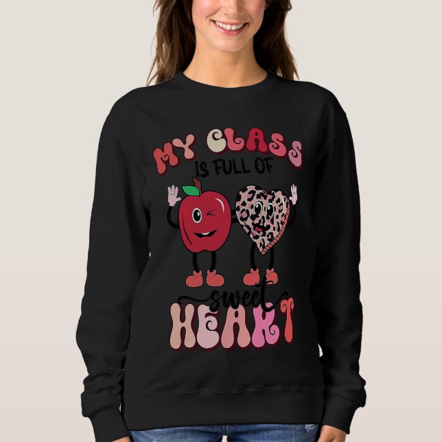 Sweatshirt My class is full of Sweethearts Gnome Valentines D (Devant)