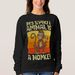 Sweatshirt My Spirit Animal is a Monkey For Men Femmes Enfant