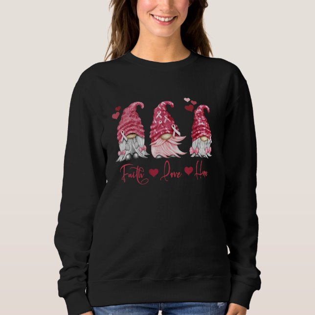 Sweatshirt Myélome multiple Foi Espoir Aimer Burgundy Gnomes  (Devant)