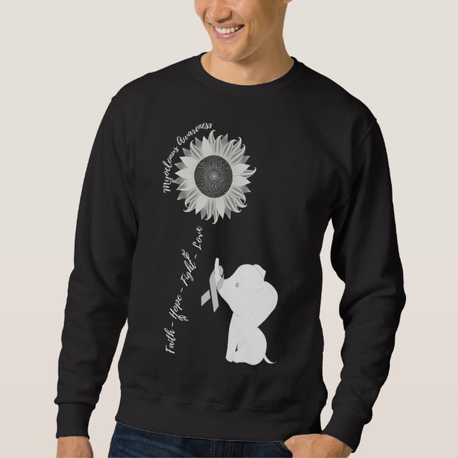 Sweatshirt Myoclonus Sensibilisation Maladie cérébrale Liée S (Devant)