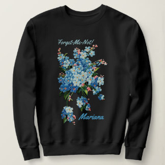 Sweatshirt Myosotis des marais bleus - personnalisés