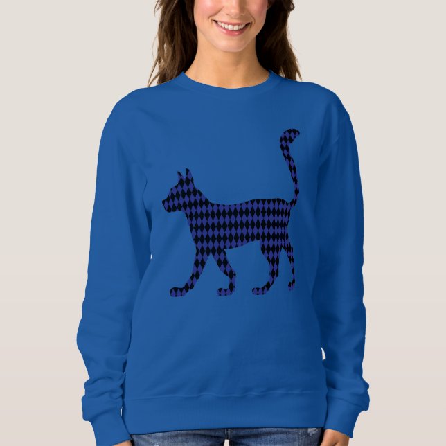 Sweatshirt Mystérieux chat (Devant)