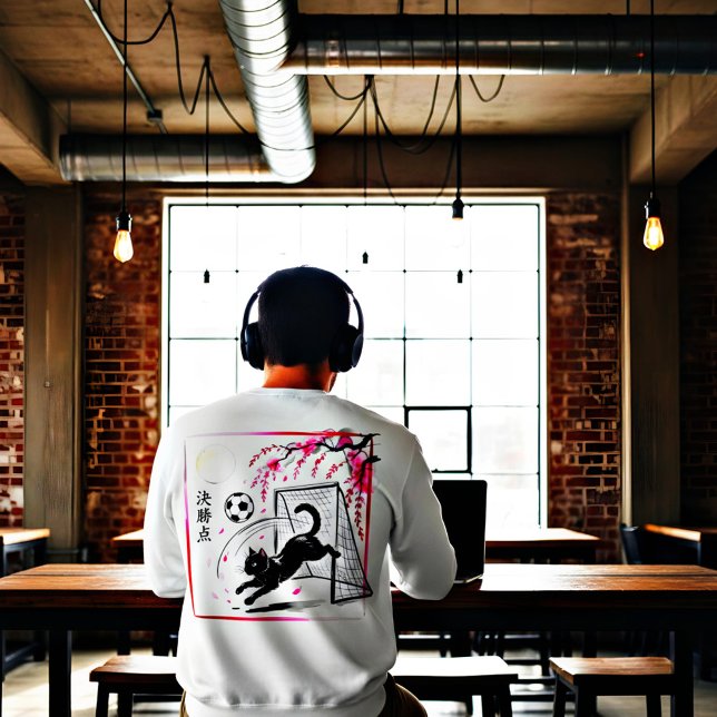Sweatshirt Mystical Soccer Cat Anime Fans & Night Game Lovers (Créateur téléchargé)