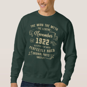 Sweatshirt Mythe de l'homme masculin Légende Novembre 1922 10