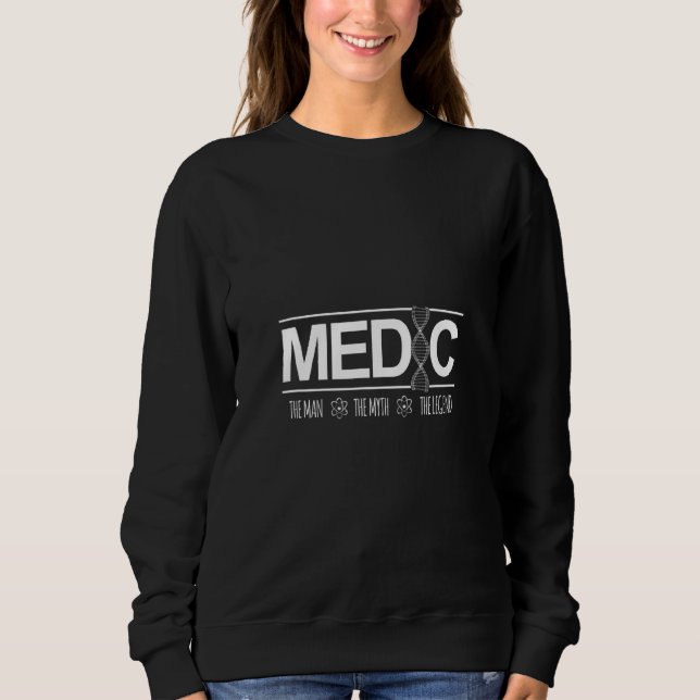 Sweatshirt Mythe de l'homme médical Légende Médecine adn Hôpi (Devant)