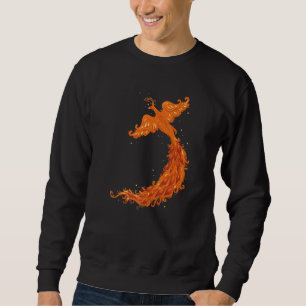 Sweatshirt Mythologue légende Flying Phoenix Flames