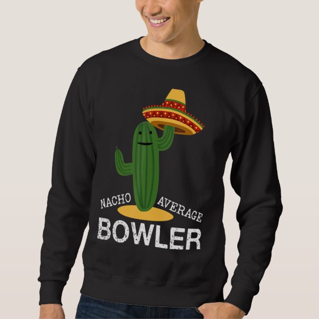 Sweatshirt Nacho Moyenne Bowler Mexicaine Cinco De Mayo (Devant)