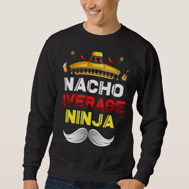 Sweatshirt Nacho Moyenne Ninja Gnome Funny Cinco De Mayo Mexi (Devant)