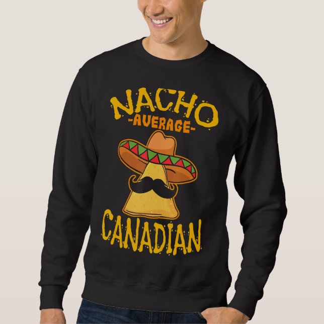 Sweatshirt Nacho Moyenne Patrimoine canadien Racines (Devant)