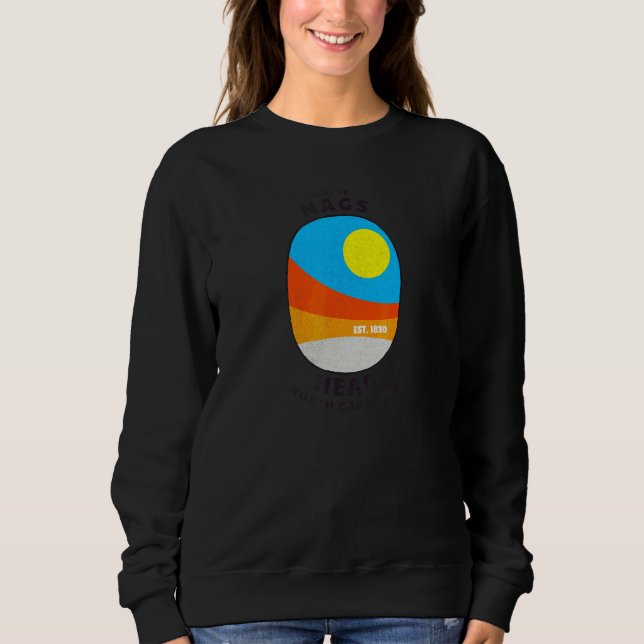 Sweatshirt Nags Head  Nc Vacances D'été Abstrait Lever De Sol (Devant)