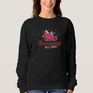 Sweatshirt Namasleigh Père Noël Yoga Sleigh Pajamas de Noël