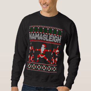 Sweatshirt Namasleigh Ugly Christmas Sweater Meme Père Noël