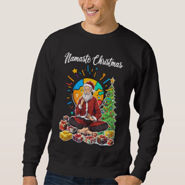 Sweatshirt Namaste Christmas (Devant)