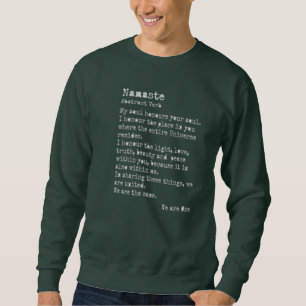 Sweatshirt Namaste : Cou de l'équipage