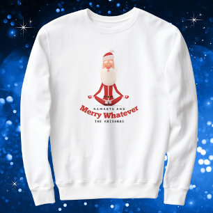 Sweatshirt Namaste et Joyeux Quoique amusant Yoga Noël
