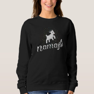 Sweatshirt Namaste Goat Yoga Women Savasana