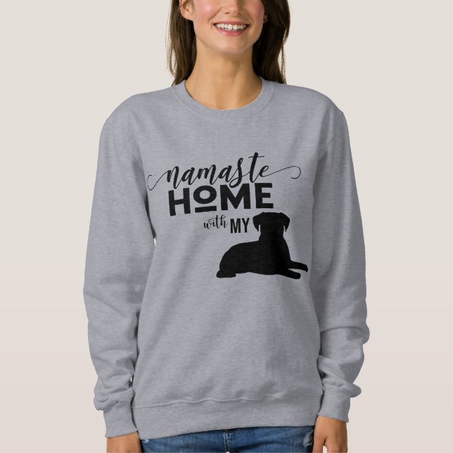 Sweatshirt Namaste Home with My Dog (Devant)