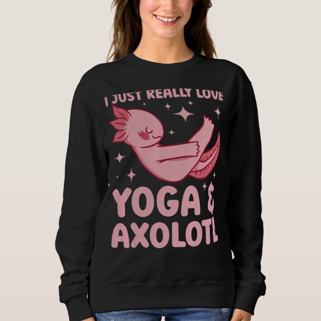 Sweatshirt Namaste Méditation Fitness J'Aime Vraiment Le Yoga (Devant)