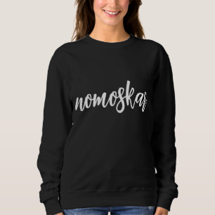 Sweatshirt Namasté Moderne Noir Méditation Spirituelle Yoga