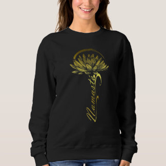 Sweatshirt Namaste Yoga Lotus Fleur Méditation Motif