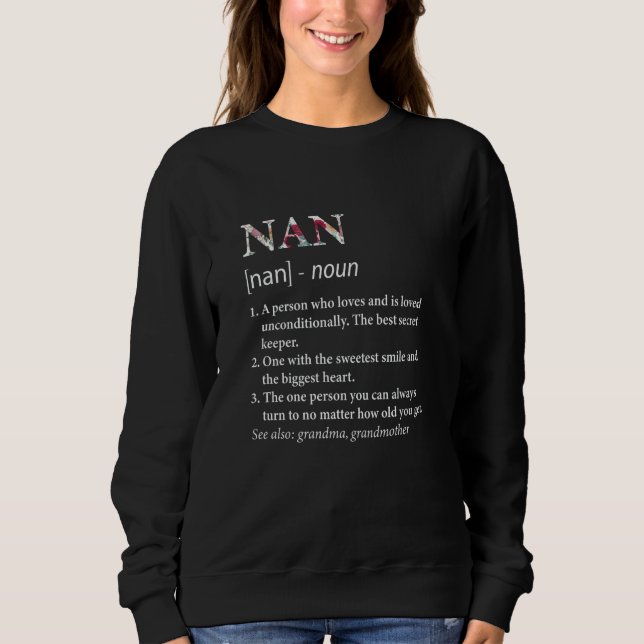 Sweatshirt Nan The Best Secret Keeper  Grandmother (Devant)