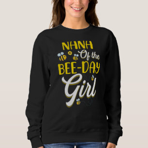 Sweatshirt Nana De La Fille Fête Des Abeilles Famille Corresp