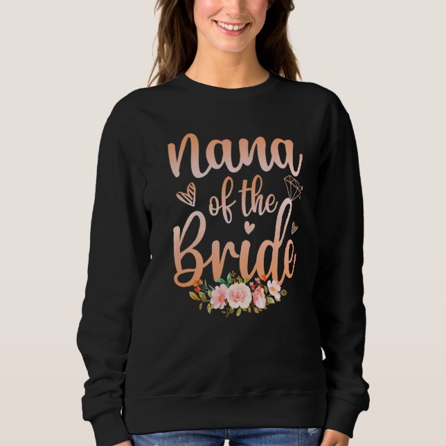 Sweatshirt Nana de la mariée  Fête de mariage  Femmes (Devant)