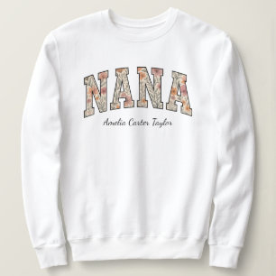 Sweatshirt Nana personnalisée avec les noms des petits enfant