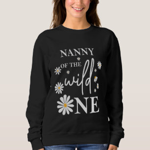 Sweatshirt Nanny 1er Anniversaire Fleur Fleur Fleur Fleur Far