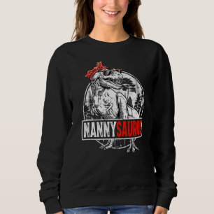 Sweatshirt Nannysaurus Rex Dinosaures Bandana Saurus Famille 