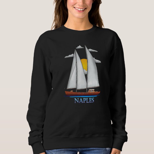 Sweatshirt Naples Côtier Nautique Voilier (Devant)
