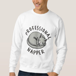 Sweatshirt Nappeur professionnel Funny Chat