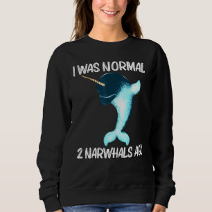 Sweatshirt Narwhal Pour Hommes Baleines Océan Arctique