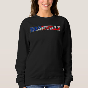 Sweatshirt Nashville Usa Tennessee Country Music American Fla