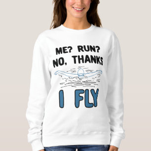 Sweatshirt Natation - Je vole