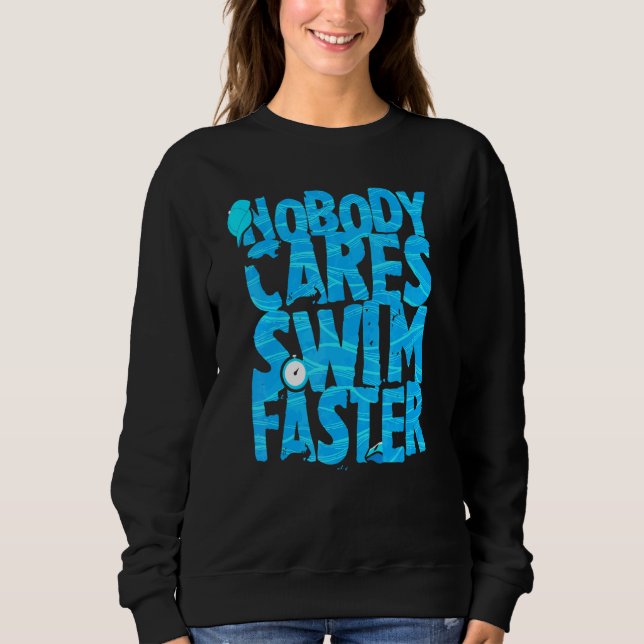 Sweatshirt Natation Sarcasm Coach Devis Swimmer Beach (Devant)