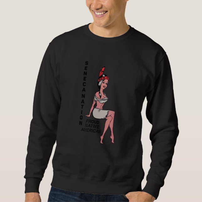 Sweatshirt Nation Seneca Tribe Amérindienne Cute Proud Squ (Devant)