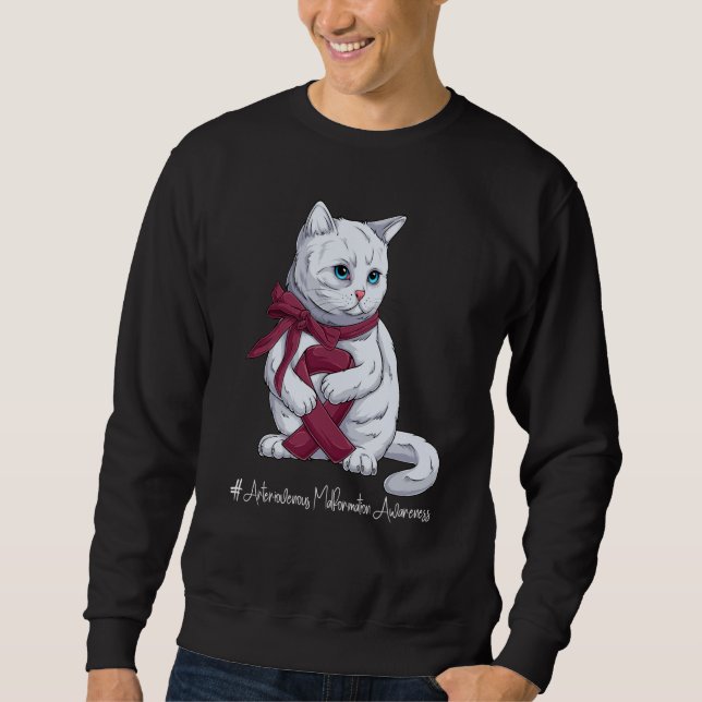 Sweatshirt National Arteriovenous Malformation Awareness Mont (Devant)