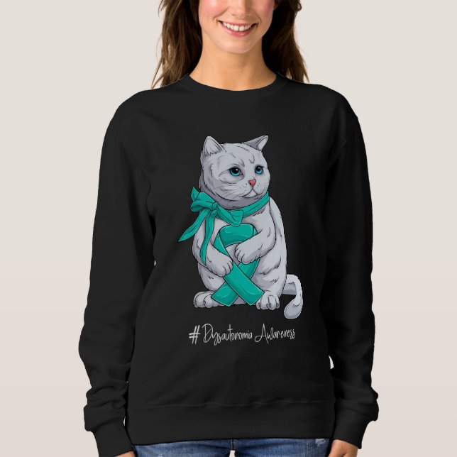 Sweatshirt National Dysautonomia Awareness Month Teal Ribbon  (Devant)