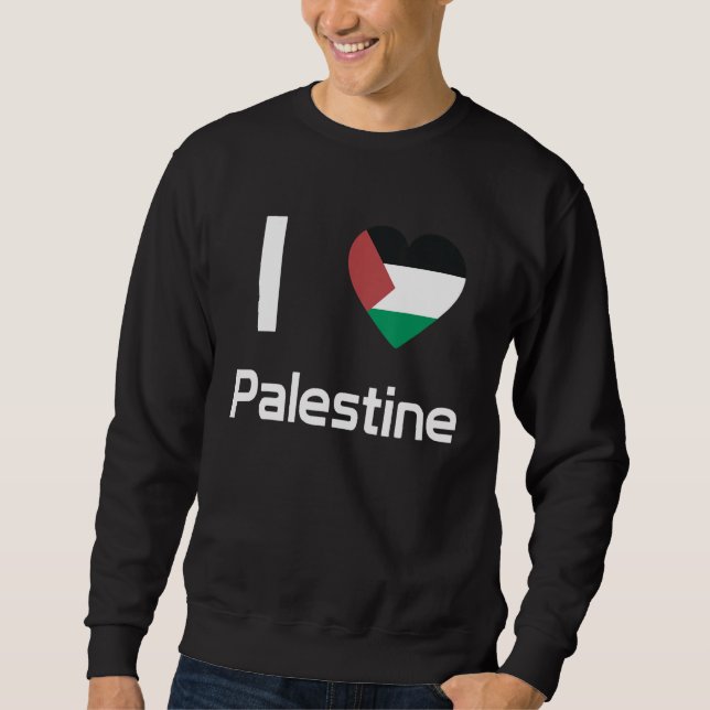 Sweatshirt National Flag of Palestine souvenir  for men women (Devant)