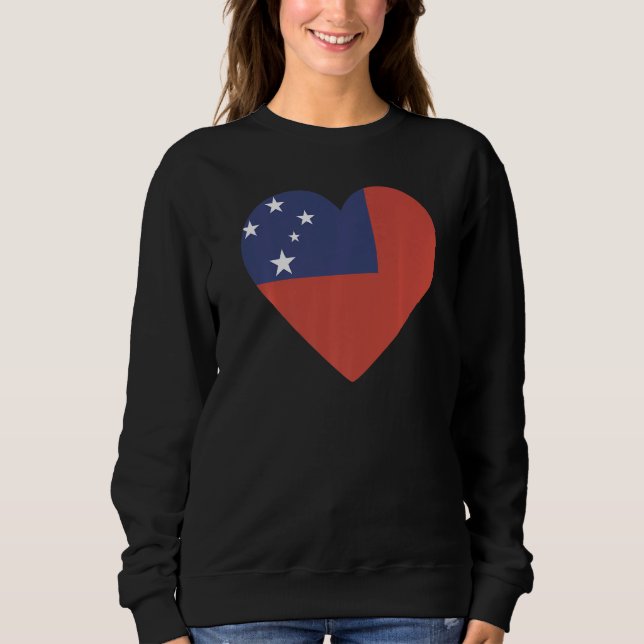 Sweatshirt National Flag of Samoa souvenir  for men women  4 (Devant)
