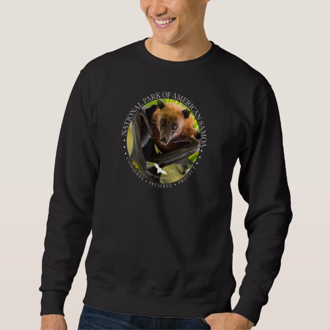Sweatshirt National Park Of American Samoa Flying Fox Conserv (Devant)