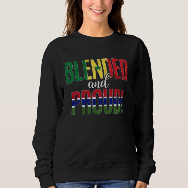 Sweatshirt Nationalité Fier Et Fier À Moitié Sénégalaise (Devant)