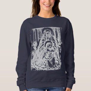 Sweatshirt Nativité de Noël Vierge et Enfant Vierge Marie