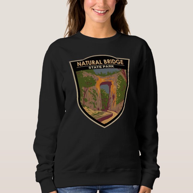 Sweatshirt Natural Bridge State Park Virginia Vintage (Devant)