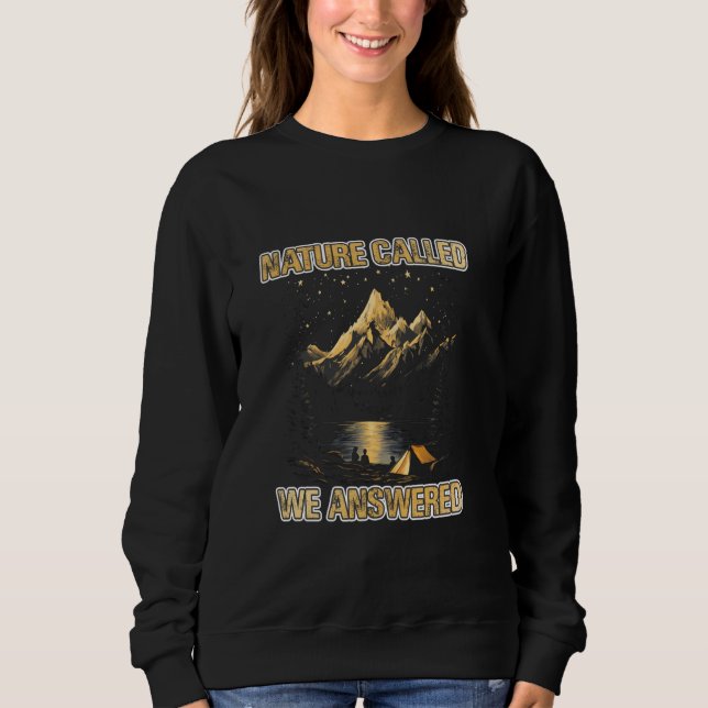 SWEATSHIRT NATURE APPELÉE NOUS AVONS RÉPONDU (Devant)