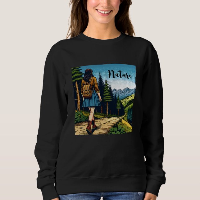 Sweatshirt Nature | Femmes descendant un sentier (Devant)