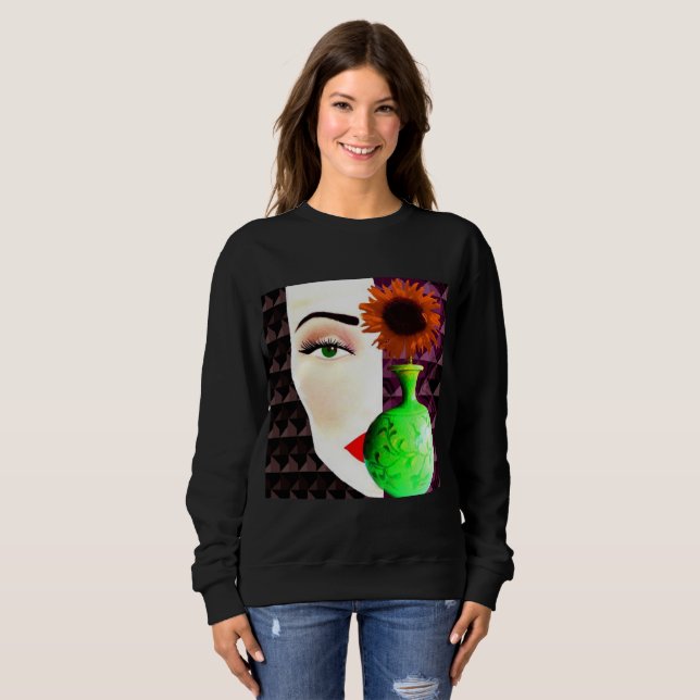Sweatshirt Nature morte d'art de mode moderne (Devant entier)