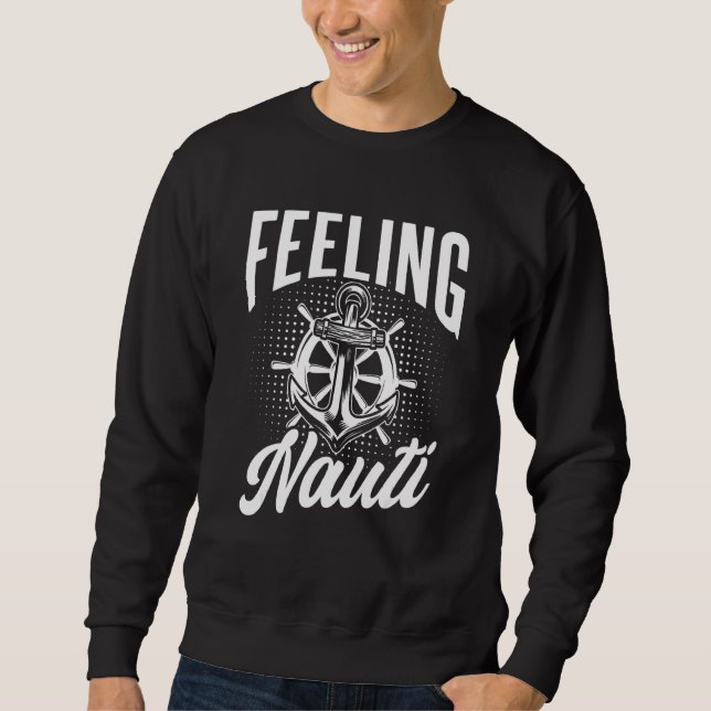 Sweatshirt Nauti Naughty Ancre (Devant)