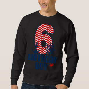 Sweatshirt Nautique 6e anniversaire Boy Sailers 6 an Old B Da